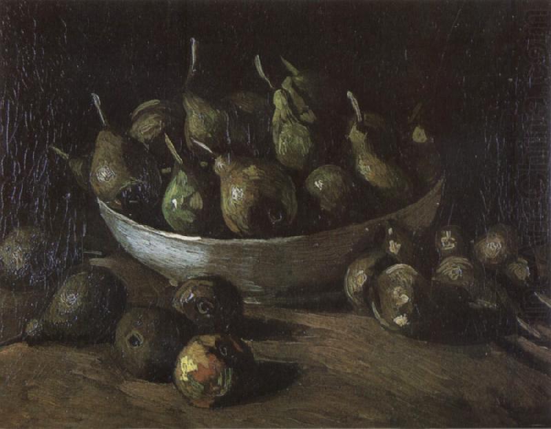 Vincent Van Gogh Still life with an Earthen Bowl and Pears (nn04) china oil painting image